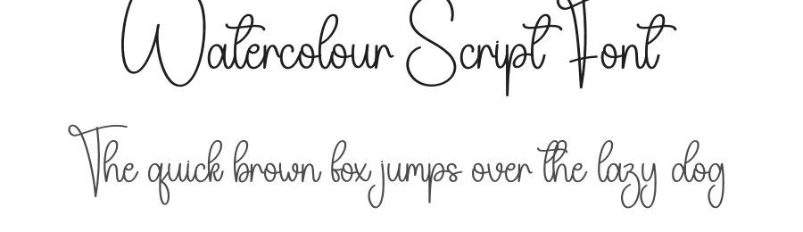 Watercolour Script Font by creativeletter — Script Handwritten Font