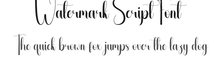 Watermark Script Font by andikastudio — Script Handwritten Font