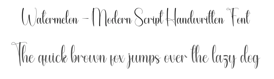 Watermelon – Modern Script Handwritten Font by andikastudio — Script Handwritten Font