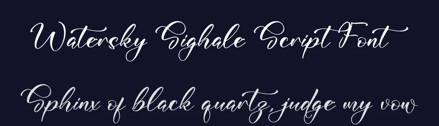 Watersky Sighale Script Font by letterfabric — Script Handwritten Font — thumbnail 2