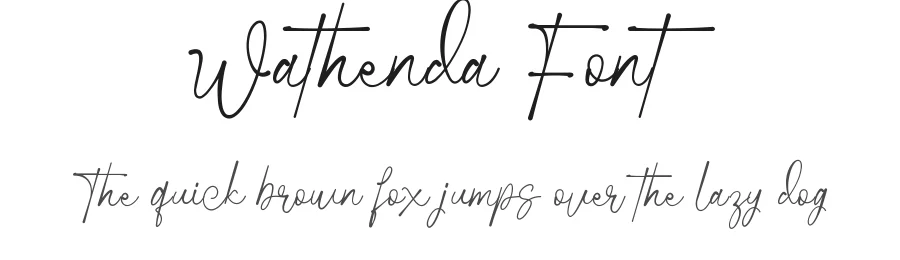 Wathenda Font by wibisono2001 — Script Handwritten Font