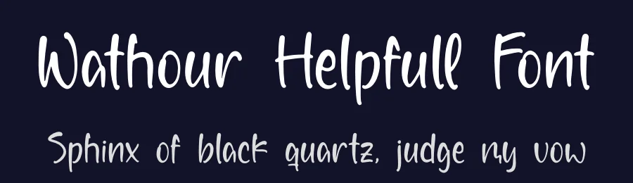 Wathour Helpfull Font by letterfabric — Script Handwritten Font — thumbnail 2
