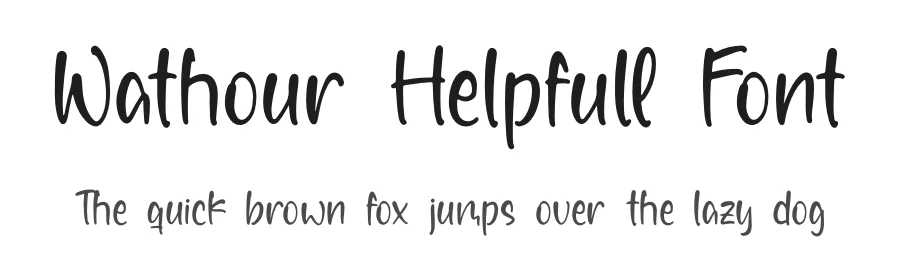 Wathour Helpfull Font by letterfabric — Script Handwritten Font