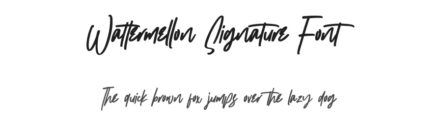 Wattermellon Signature Font by Garisman Studio β Script Handwritten Font