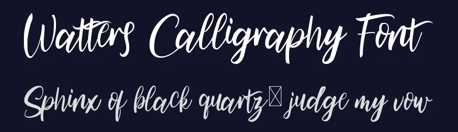 Watters Calligraphy Font by edricstudio — Script Handwritten Font — thumbnail 2