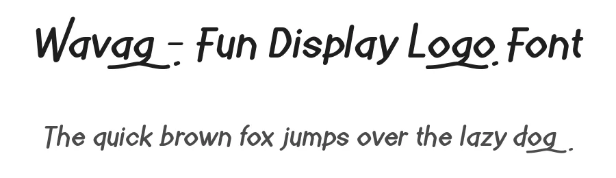 Wavag – Fun Display Logo Font by mixjpg — Display Font