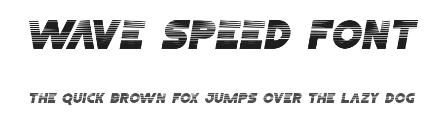 Wave Speed Font by noahtype — Display Font