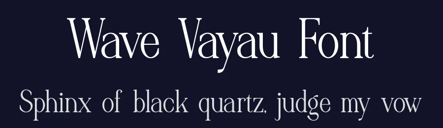Wave Vayau Font by Denustudios — Decorative Font — thumbnail 2