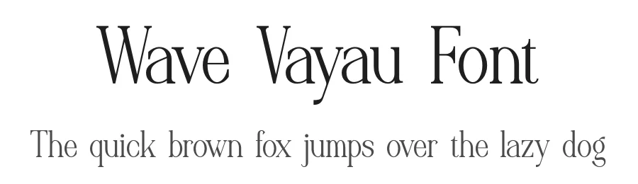 Wave Vayau Font by Denustudios — Decorative Font
