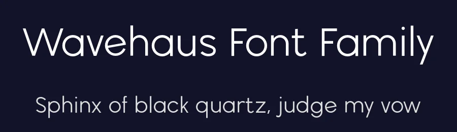 Wavehaus Font Family by Graham Paterson — Sans Serif Font — thumbnail 2