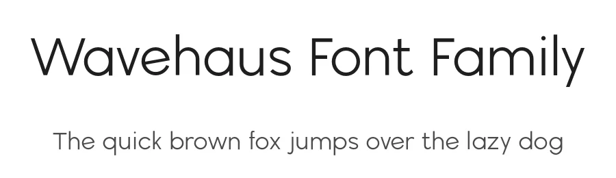 Wavehaus Font Family by Graham Paterson β Sans Serif Font