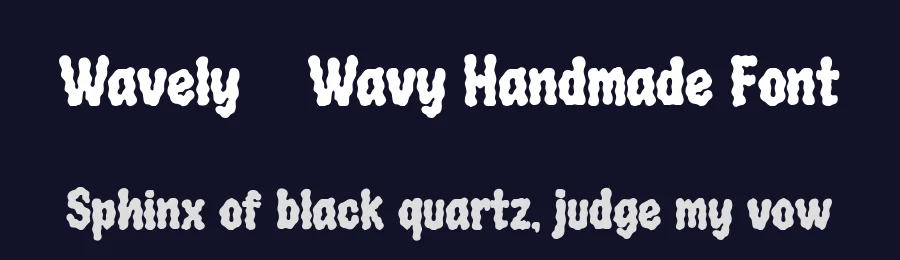 Wavely – Wavy Handmade Font by Honestype — Decorative Font — thumbnail 2