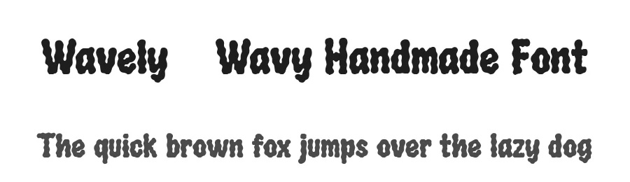Wavely – Wavy Handmade Font by Honestype — Decorative Font