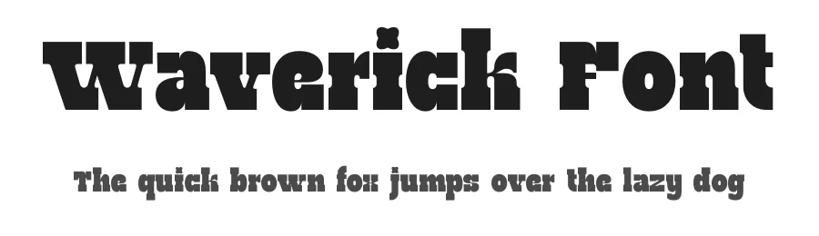 Waverick Font by BRAINWAVES STUDIO — Display Font