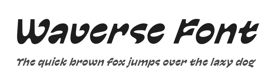 Waverse Font by Typeji โ Sans Serif Font