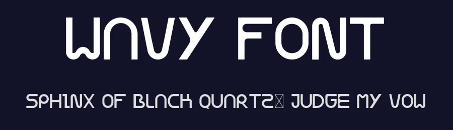 Wavy Font by Chokun Choinw — Display Font — thumbnail 2
