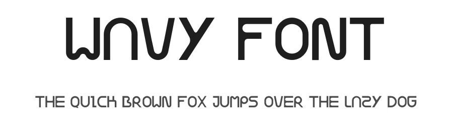 Wavy Font by Chokun Choinw โ Display Font