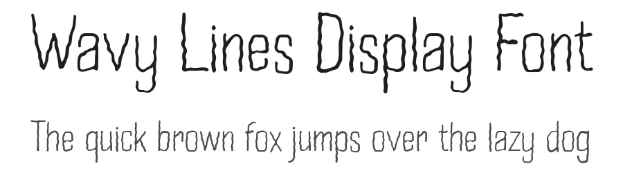 Wavy Lines Display Font by Patria Ari Typestudio — Display Font