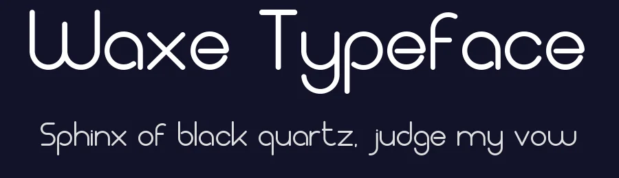 Waxe Typeface by Yonbr D — Sans Serif Font — thumbnail 2