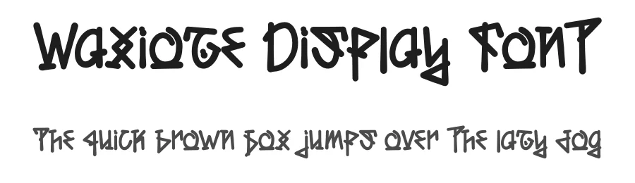 Waxioze Display Font by Dhabee — Display Font