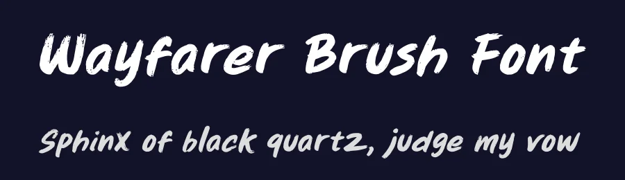 Wayfarer Brush Font by Typesee Typefoundry — Display Font — thumbnail 2