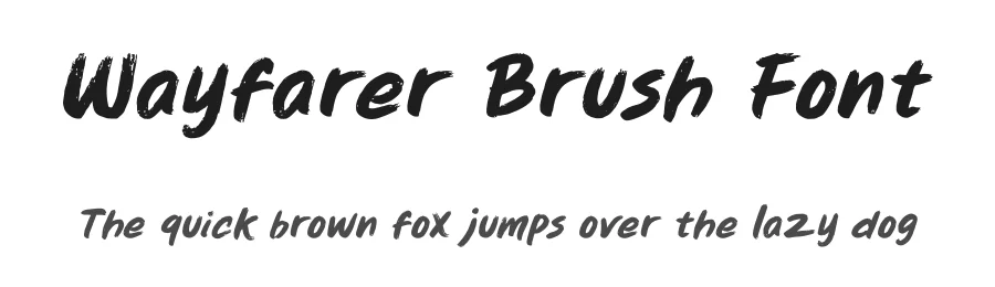 Wayfarer Brush Font by Typesee Typefoundry โ Display Font