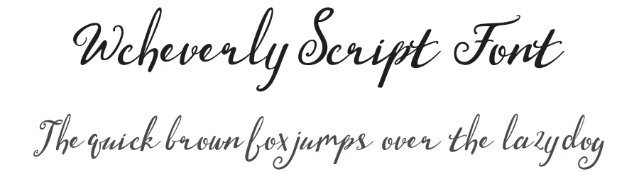 Wcheverly Script Font by Typeface — Script Handwritten Font