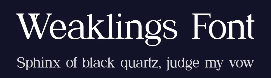 Weaklings Font by UICreative — Serif Font — thumbnail 2