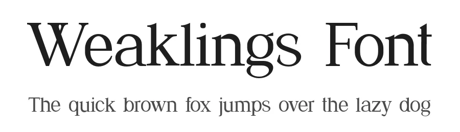 Weaklings Font by UICreative — Serif Font