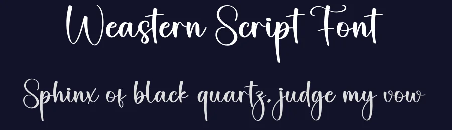 Weastern Script Font by creativeletter — Script Handwritten Font — thumbnail 2