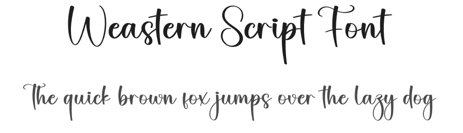 Weastern Script Font by creativeletter — Script Handwritten Font