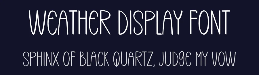 Weather Display Font by inermediaSTUDIO — Display Font — thumbnail 2