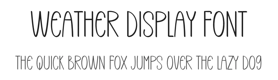 Weather Display Font by inermediaSTUDIO — Display Font