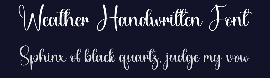 Weather Handwritten Font by andikastudio — Script Handwritten Font — thumbnail 2