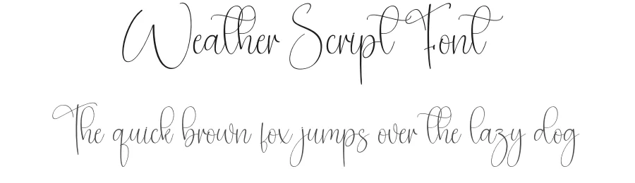 Weather Script Font by andikastudio — Script Handwritten Font