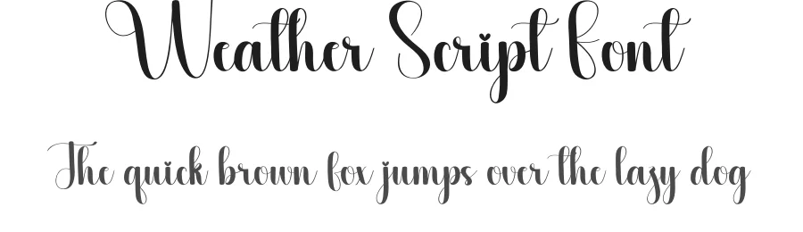Weather Script Font by creativeletter — Script Handwritten Font