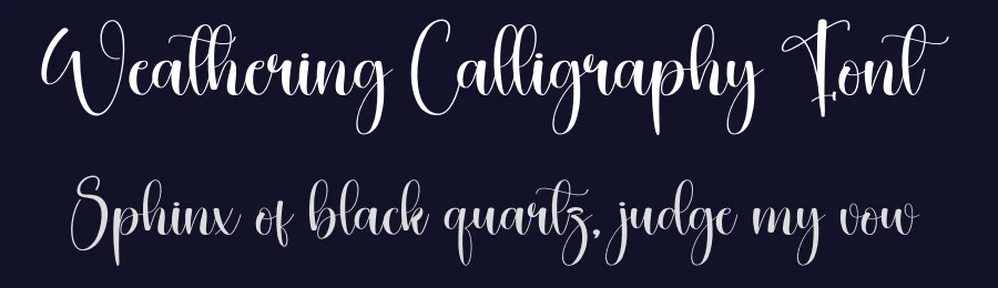 Weathering Calligraphy Font by creativeletter — Script Handwritten Font — thumbnail 2