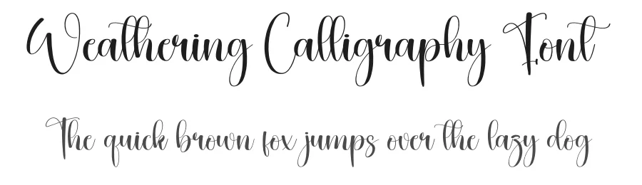 Weathering Calligraphy Font by creativeletter — Script Handwritten Font