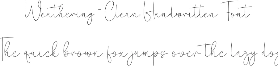 Weathering – Clean Handwritten Font by creativeletter — Script Handwritten Font