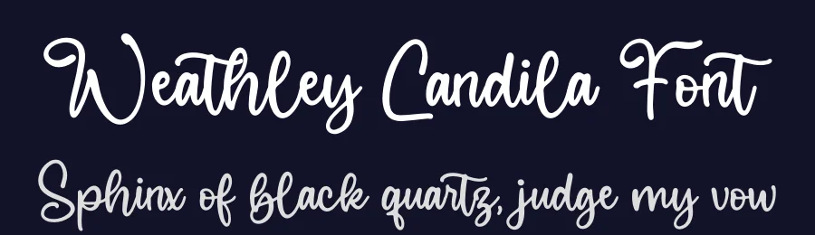 Weathley Candila Font by perspectype — Script Handwritten Font — thumbnail 2