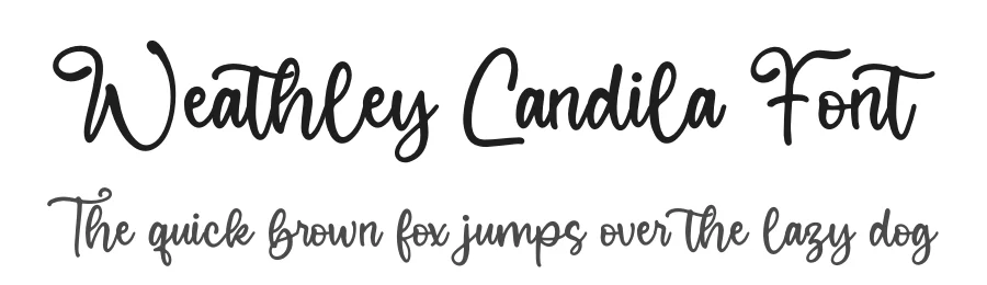 Weathley Candila Font by perspectype — Script Handwritten Font