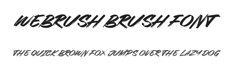 Webrush Brush Font by Garisman Std — Script Handwritten Font