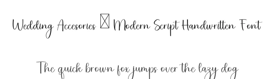 Wedding Accesories – Modern Script Handwritten Font by freshtypeink — Script Handwritten Font