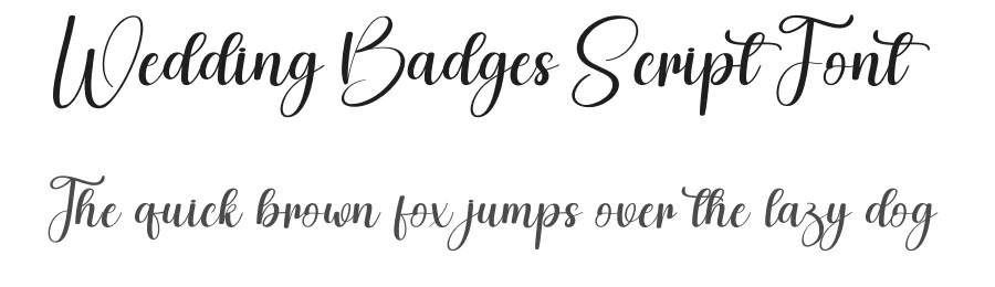 Wedding Badges Script Font by creativeletter — Script Handwritten Font