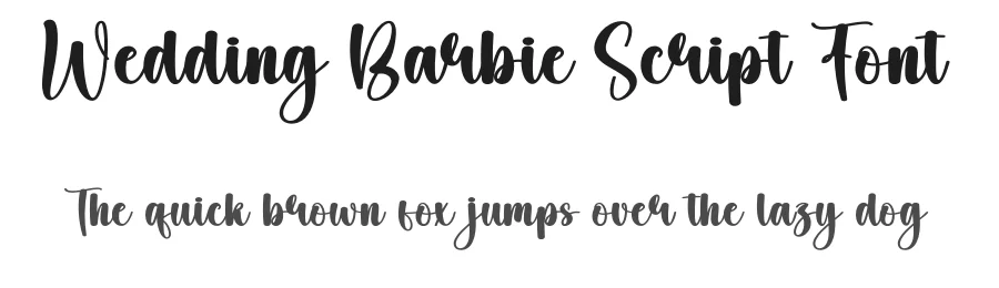 Wedding Barbie Script Font by andikastudio — Script Handwritten Font