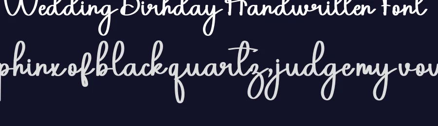 Wedding Birhday Handwritten Font by inermediaSTUDIO — Script Handwritten Font — thumbnail 2