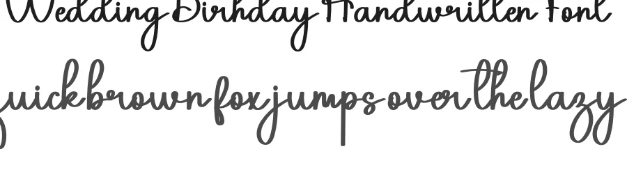 Wedding Birhday Handwritten Font by inermediaSTUDIO — Script Handwritten Font