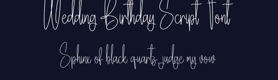 Wedding Birthday Script Font by creativeletter — Script Handwritten Font — thumbnail 2
