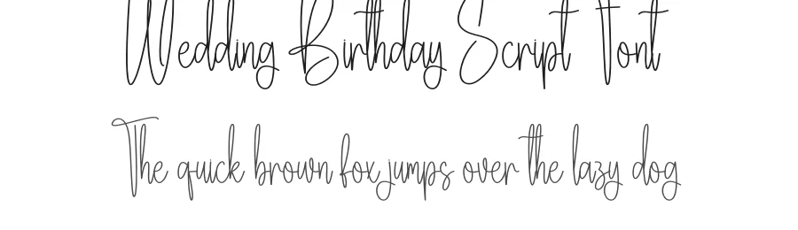 Wedding Birthday Script Font by creativeletter — Script Handwritten Font