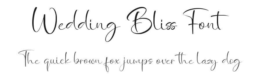 Wedding Bliss Font by letterara — Script Handwritten Font